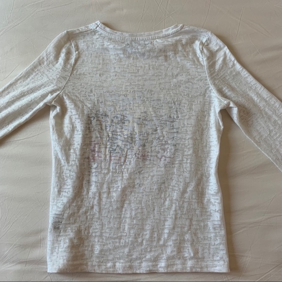 Graphic Lace Long Sleeve Tee - Picture 2 of 6